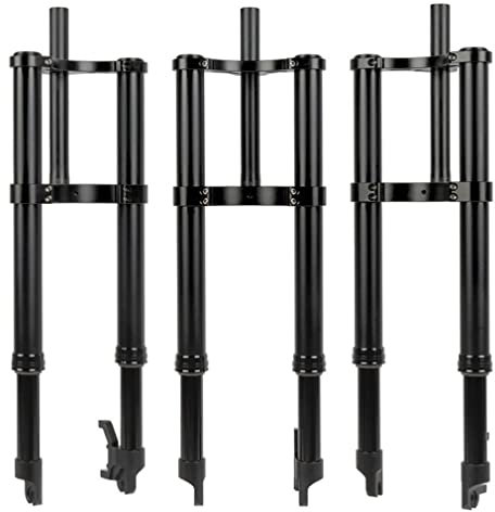 20 Zoll Umgekehrt Federgabel 4.0-Reifen Fahrrad Fett Gabel Doppelt Geschultert Federung Federgabel Federweg 120mm 135x 9mm QR, Für BMX Schnee E-Bike