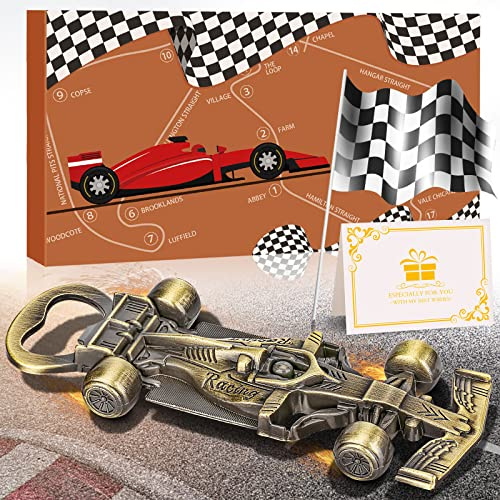LULLEA Rennauto Geschenke für Männer, Rennauto Flaschenöffner, Geschenk für ihn Rennauto Fan, Bier Geschenke für Männer, Vatertagsgeschenk, Geburtstagsgeschenk für ihn, Vater, Ehemann, Opa, Freund
