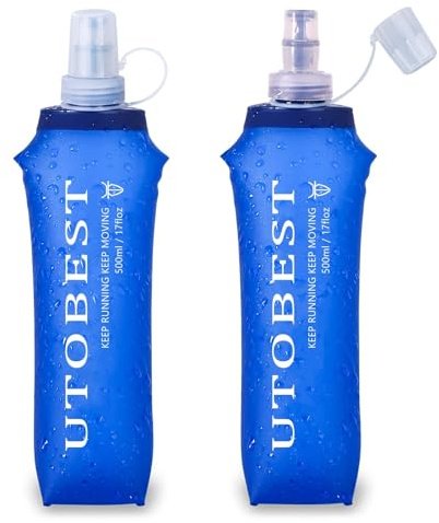 UTOBEST Soft Flask Collapsible Running Water Bottles UTR203 | UTOBEST Softflasche 500ml zusammenklappbare Lauf-Flaschen