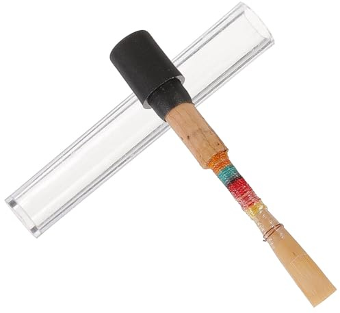 Natur Oboenrohrblatt für Anfänger und Profis, Reed aus Schilf | Flexibel, Gratfrei Verarbeitet, Robust gegen Verformung und Risse, Zubehör für Oboenunterricht Zufällige Farbe