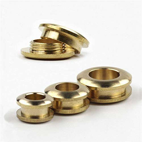 Rivet-Pop Rivet,Leather Rivet,Punk Rivet,Blind Rivet,2pcs Solid Brass Screw Back Eyelets, with Washer Grommets Leather Craft Accessory for Bag Garment Shoe Clothes Jeans Decoration(Color:10 x 5mm) (C