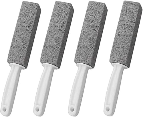 Lohill 4 Stück Cleaning Block WC, Bimsstein für Wc, Bimsstein Reinigungsstein mit Griff, Toilette-Reinigungsstein mit Griff, Blöcke Bimsstein für Toilette, für Grill KüChe, Füße
