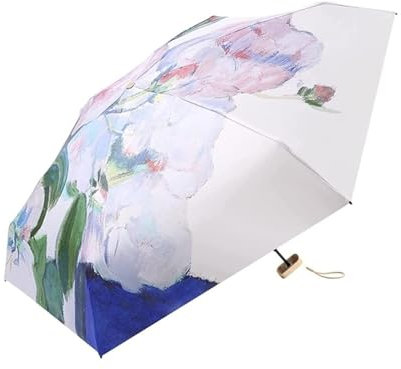 ATMRC Taschenschirme Winddichter, manuell faltbarer Regenschirm, Sonnenschirm, Regen und Sonnenschein, Dual-Use-Sonnenschirm, kleiner tragbarer Sonnenschutz und UV-Schutz Regenschirme