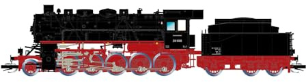 ARNOLD TT HN9067S DR, Dampflokomotive mit Tender, BR 58.40, 4-Kuppel-Kessel, 2 Spitzensignal, Ep. III, mit DCC-Sounddecoder Lok – Dampflok