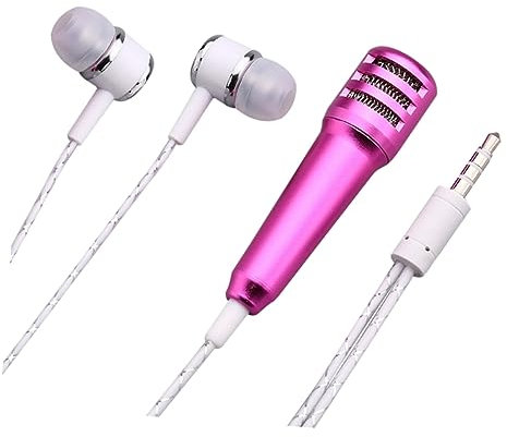 HEMOTON Mini-taschenmikrofon Tragbar Für Sprachaufnahmen Und Chats Kompatibel Mit Laptop Und Smartphone Klein Und Praktisch Rosy