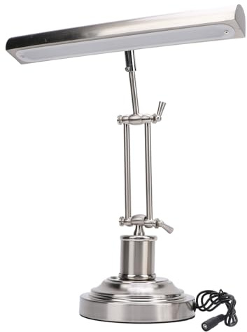 Lampada per Pianoforte, Lampada per Leggio, Lampada per Pianoforte da 12 W, Dimmerabile da 3000K a 6000K, Luminosità a Tre Colori Regolabile, Lampada per Leggio 85 (Spina europea)