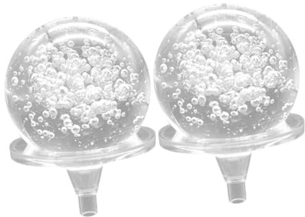 KITANDOVE Bola De Burbuja De Cristal Soporte Decoración De Fuente Esfera De Vidrio Decorativa