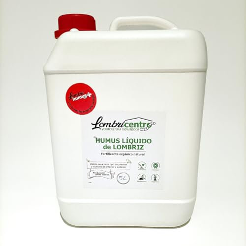 LOMBRICENTRO. Humus de lombriz líquido con leonardita y algas. Lombrihumus plus 5 litros