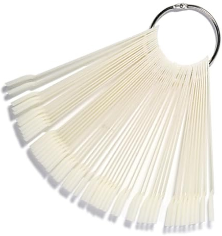 WOFASHPURET 50pièces Nuancier Ongles Naturel Palette Couleurs Pratique Manucure Bâtons Affichage Vernis Ongles Accessoires Nail Supply
