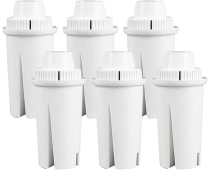 GUYTRM Wasserfilter for Brita Wasserfilter, Brita Pitcher Filter Standards Grand, Lake, Wave Classic 35557, OB03, Mavea 10700 lingli(6 Pcs)