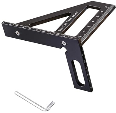 Alta Precisione Alluminio MultiAngle Misurazione Goniometri Righello Per La Lavorazione Del Legno Carpenteria Ingegneri Strumento di Misura Preciso Triangoli In Alluminio Righello Scribers