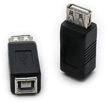 SEAYACK Paquete de 2 adaptadores USB 2.0 A hembra a tipo B para transferencia de datos y carga para una conexión versátil de dispositivos A a B