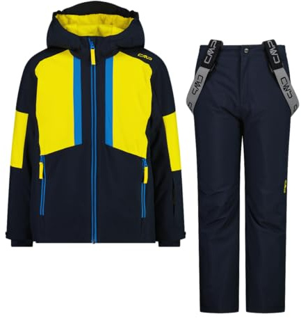 CMP Set Tuta Sci da Bambino in Twill, 35W0294 (Winter Sun/Blu Scuro, 128)