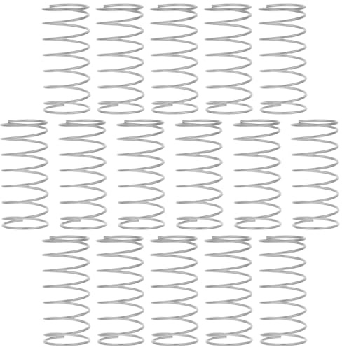 GLEAVI Ressort de Bouton de Chasse D’Eau en Acier Inoxydable Lot de 20 Pièces Ressort de Compression Spiralé Compact 08X14X30X8 MM Rechange pour Réservoir de Toilettes Réparation