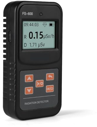 Geigerräknare Strålningsdetektor med LCD-skärm Geigerradioaktivitetsdetektor 80 cpm for arbete, hem Hög känslighet för labb