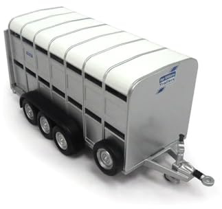 Britains 1:32 Ifor Williams Livestock Trailer, Farm Set Accessory Compatible with 1:32 Scale Farm Animals, Suitable for Collectors & Children from 3 Years