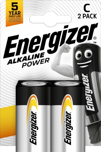 ENERGIZER PILAS ALKALINE POWER Batterie Alkaline Power C (Baby/LR14/E93 2er-Packung) E302306900 Gris/Plata