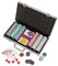 Philos 3757 - Pokerkoffer, Aluminiumkoffer, 300 Casino-Pokerchips (11,5g)