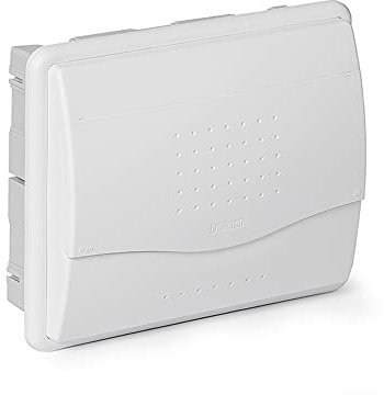 FAMATEL – Nuovo armadio da incasso | IP40 | 8-10 elementi | 188 x 230 x 55 mm | Porta opaca | Grigio, bianco