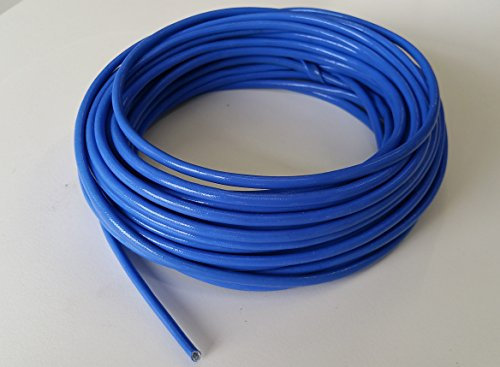Guaina Isolante in Fibra di Vetro e Silicone, diametro 2.5 mm, colore Blu, Alte Temperature 260° C, Isolamento Elettrico 1500V, 10 Metri
