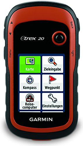 Garmin eTrex 20 GPS Handgerät mit 2,2 Touchdisplay, Batterielaufzeit von bis zu 25 Stunden und großem internen Speicher