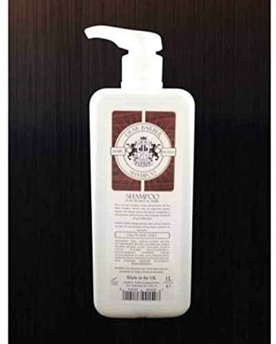 Dear Barber Shampooing Cheveux & Barbe, Shampooing Nourrissant qui Hydrate et Adoucit les Cheveux et la Barbe, 1 litre.