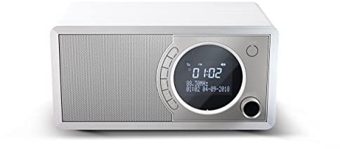 SHARP DR-450(WH) 6W DAB+ and FM Digital Radio with Bluetooth, LED Display and Alarm Clock – White