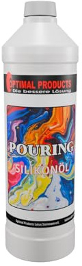 Optimal Products Pouring Silikonöl 500ml I 100% Reines Silikonöl geruchlos I Sehr ergiebig & einfach zu dosieren I Für Fluid Acrylic Painting