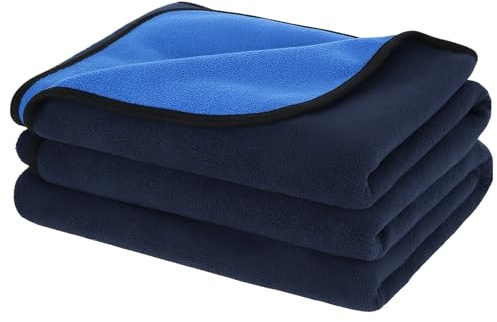 PETTOM - Manta Impermeable para Perro (152 x 127 cm), diseño de Perro antipipi para sofá Cama, Absorbente Caliente y Suave para Cachorro de Gato, Azul