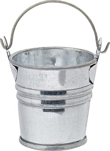 Miniatur Metall-Eimer, ca. 4 x 4 cm