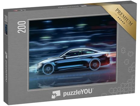 puzzleYOU: Puzzle 200 Teile „Futuristisches Konzept: EIN Sportwagen“ – aus der Puzzle-Kollektion Autos