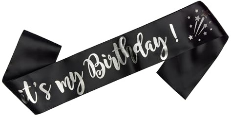 OMISS Schärpe It's My Birthday für Geburtstag auf Englisch – zum Tragen am Tag für Ihren Geburtstag