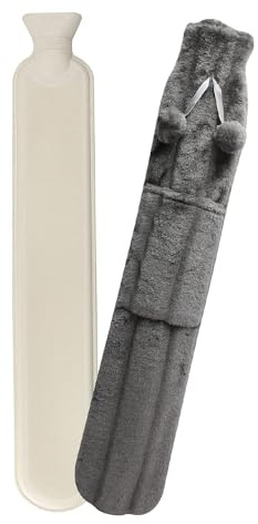 Marco Paul Langer Kunstpelz-Wärmflaschenbezug und Beutel, Wärme und Schmerzlinderung, Hand- und Bettwärmer, Plüsch, superweich, wärmend im Winter