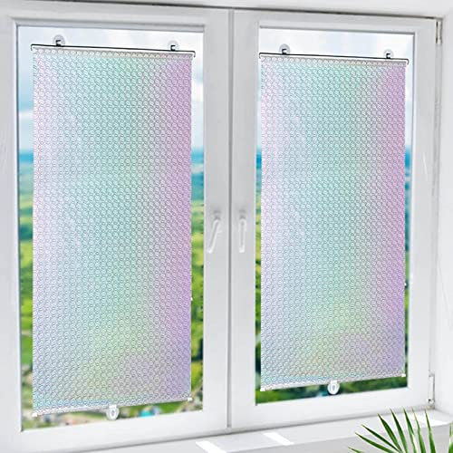 KGUDYS Rollos für Dachfenster, Verdunkelungsvorhänge mit Saugnäpfen, wasserdicht, UV-Schutz, Rollläden mit 3 Saugnäpfen, wärmegedämmte Jalousien, für Fenster Aller Art,Silver-40x125cm/15.7x49.2in