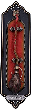 Nemesis Now Offiziell Lizenziertes Harry Potter Firebolt Wandschild, 34,5 cm, Schwarz