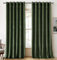 Woaboy Super Soft Velvet Curtains 90 Drop for Living Room Luxury Eyelet Drapes Blackout for Bedroom Window Treatment Thermal Insulated Soundproof & Room Darkening W 90 x L 90 Olive Green 2 Panels
