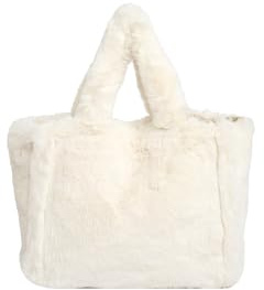 Ulisty Damen Herbst Winter Groß Plüsch Tragetasche Flauschig Henkeltasche Hobo-Tasche Handtasche beige