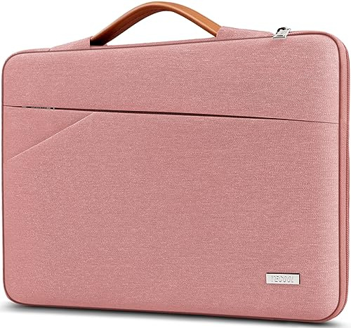 TECOOL 15,6 Pollici Custodia PC Portatile per 15-15,6 Pollici Acer HP Lenovo Thinkpad Ideapad dell ASUS Chromebook Notebook Laptop, Custodia Protettiva Borsa Sleeve Impermeabile, Rosa