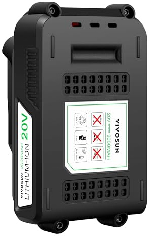 VIVOSUN 20V 2.0Ah Battery, Lithium Ion Battery, Compatible 20V Cordless Pruning Range Products