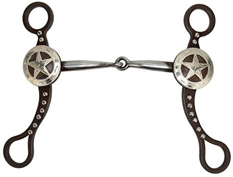 Pferdegebiss, Trensengebiss aus Edelstahl, Handgeschnitzt, Antik Bronzefarben, Rostfrei, Pferdemaulgebiss Für Das Training von Reitausrüstung