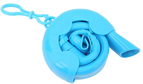 TYCIONG Trockenes Schnorchel-Set, Vollsilikon, weich, tragbar, mit Aufbewahrungsbox, Schnorchelschlauch Erwachsene und Kinder, Schwimmtraining (blau), TYCIONGqvadfpbgw1-12