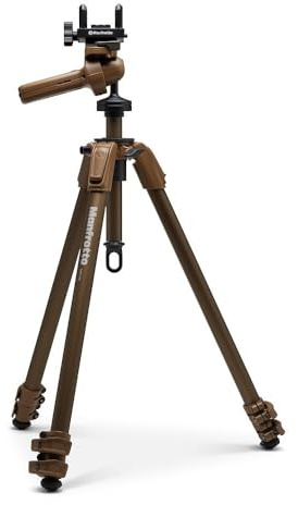 Manfrotto ALPHA S.H.O.T. Grip PRO Kit, Aluminium-Stativ, 360-Grad-Grip-Kopf mit universeller Sattelstütze für Gewehre, Optiken, Zielfernrohre, 200PL Optikplatte, für Sportt Schießen,Beobachten,Outdoor