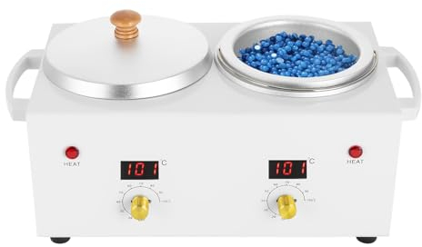 Wachswärmer, 100W Doppeltopf Waxing Maschine - Temperaturbereich 20-120℃, Wachsgerät für Haushalte, Schönheitssalons, Nagelstudios, Hautpflegezentren