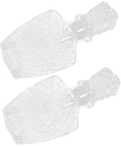 MOLUCKFU 2pezzi Bottiglie Trasparenti Per Vino Da Contenitori Eleganti e Riutilizzabili Per Alcolici Per Vino e Bevande Festive Facili Da Pulire e Maneggiare