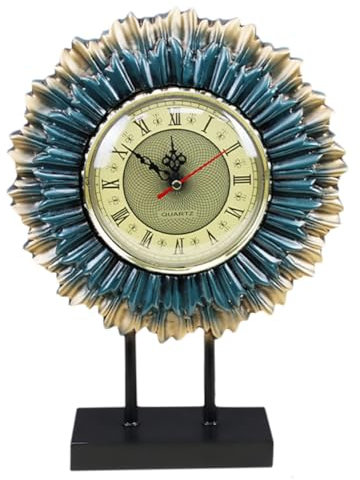 Alipis 1stück Retro Tischuhr Resin Vintage Wanddekoration Große Europäische Resin Uhr Für Und Schlafzimmer Ticken Stilvolles Und Wohnaccessoire