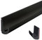 Inscrip Grondaia a Forma di J in PVC per Camper, Auto, Camion, Barca, Furgone, Porta (Nero, 10 m)