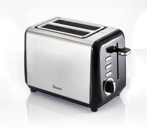 Swan TownHouse 2 Slice Toaster Stainless Steel ST14015 (1, BN (Black))