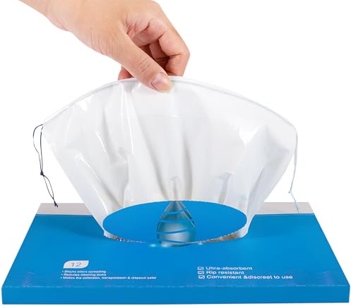 12 Pack Absorbent Sick Bags, Leak Resistant Vomit Bag Travel Sickness Bag, Adults Kids Emesis Bags for Car Travel, Sea Sickness, Morning Sickness