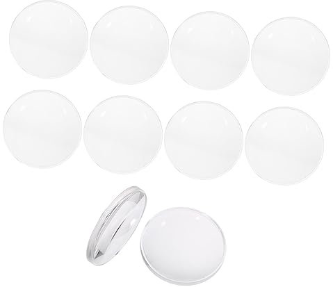 Homoyoyo 10 Lentes para Gafas de Simulación Virtual VR de Acrílico Plata, Antivértigo y Alta Transmisión de Luz, Accesorios para Auriculares VR, Pack de 10 Unidades