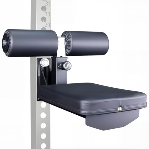 CONBUT Squat Rack Mounted High Lat Pull-down Seat Attachment Flying Bird Blocking Legs Integrated Stool - High Row, Fly, Leg Block Adjustable Bench Combo for Targeted Back and Lat Exercises (1)